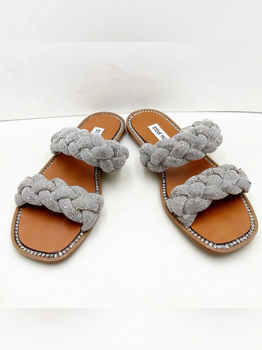 {Steve Madden} Newbie Rhinestone Embellished Sandals